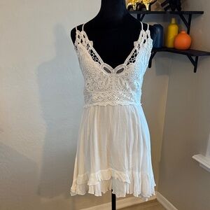 Chelsea & Violet White Lace Mini Dress